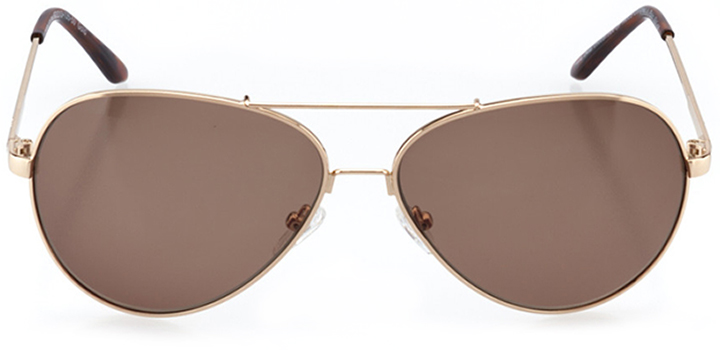 la rochelle: women's aviator sunglasses in gold - front view