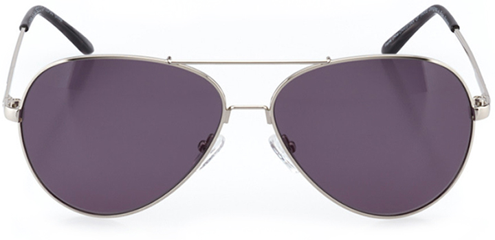 la rochelle: women's aviator sunglasses in silver - front view
