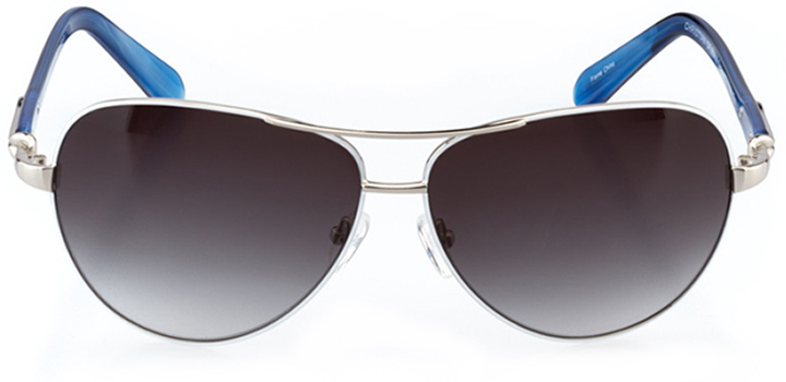 cannes: women's aviator sunglasses in white - front view