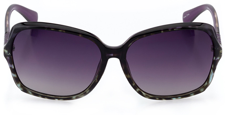 bayonne: women's butterfly sunglasses in purple - front view