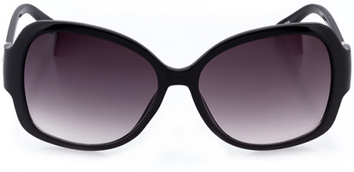 mantes-la-jolie: women's butterfly sunglasses in black - front view