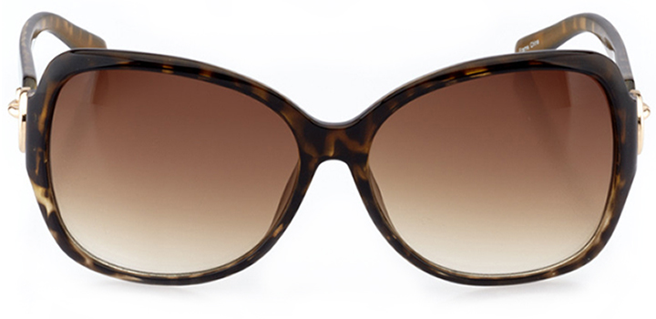 cambrai: women's butterfly sunglasses in tortoise - front view