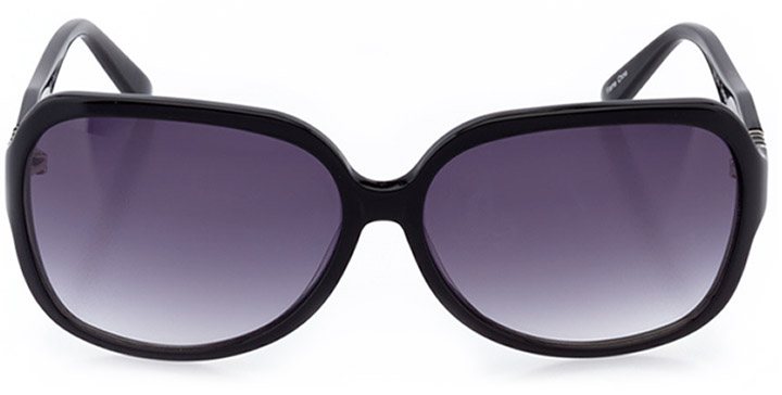 cortona: women's butterfly sunglasses in black - front view