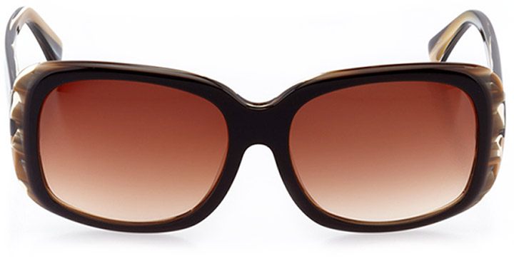 lecce: women's butterfly sunglasses in brown - front view