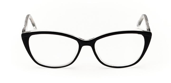 Belfast:  eyeglasses in Black - front view