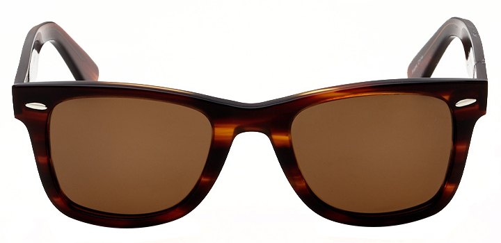 Harmony: Rectangle sunglasses in Black - front view