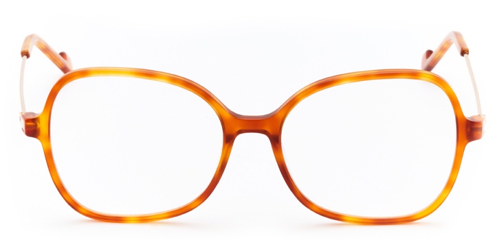 mulholland: women's butterfly eyeglasses in brown - front view