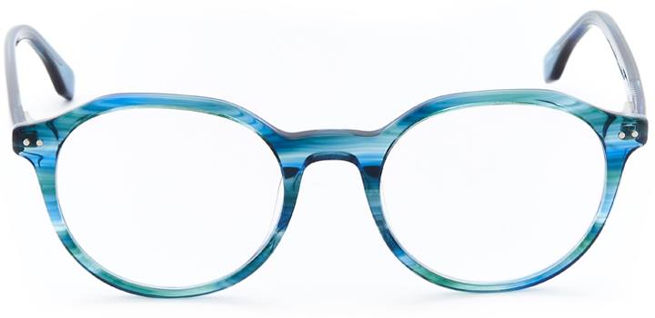 colwyn bay: geometric eyeglasses in blue - front view