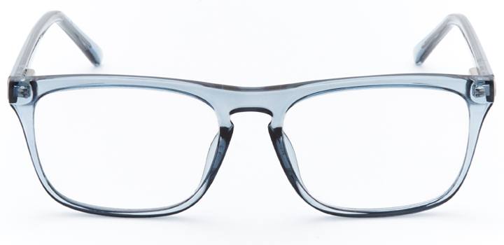 swansea: men's rectangular eyeglasses in blue - front view