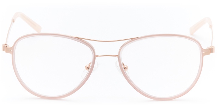 bayside: women's aviator eyeglasses in pink - front view