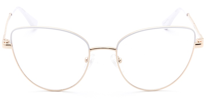mulhouse: women's cat eye eyeglasses in white - front view