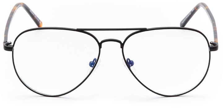 neyland: men's aviator eyeglasses in black - front view