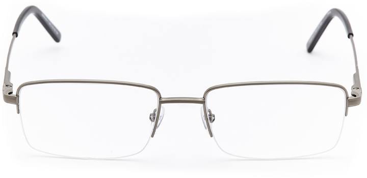 rhine falls: men's rectangular eyeglasses in gray - front view