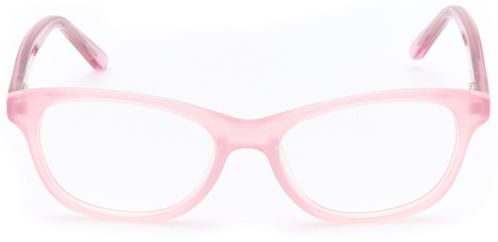heart of gold: girls's cat eye eyeglasses in pink - front view