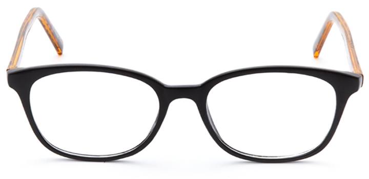 eiffel tower: women's oval eyeglasses in black - front view