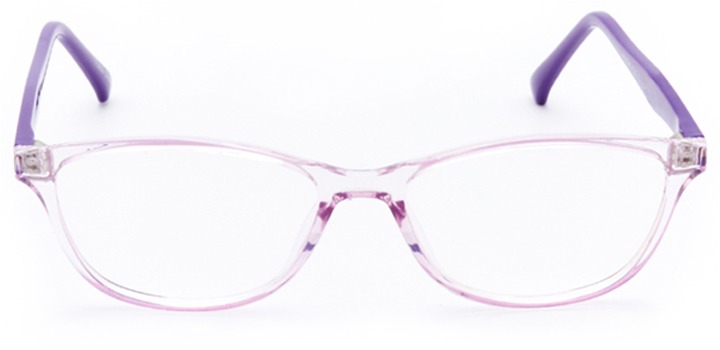 louvre: women's oval eyeglasses in purple - front view