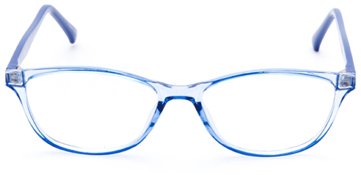 louvre: women's oval eyeglasses in blue - front view