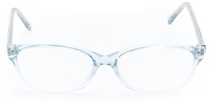 versailles: women's oval eyeglasses in blue - front view
