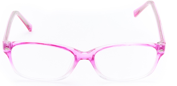 versailles: women's oval eyeglasses in pink - front view